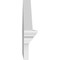 Ekena Millwork Peaked Cap Sunburst Architectural PVC Combination Pediment, 24"W x 12-7/8"H x 2-3/4"P (Pitch 6/12) PEDPC024X130PKC01 - alternate 6